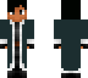 person with a black coat