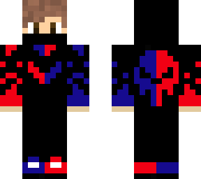red and blue boy