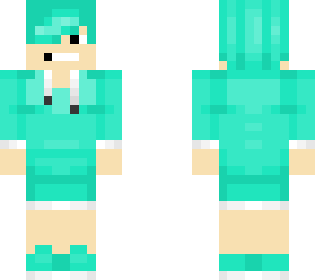 slim boy in teal/aqua