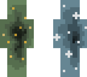 stars and trees - pixel art