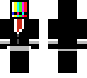 tv in a suit