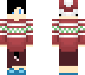 used hoodie of others to make a chracter