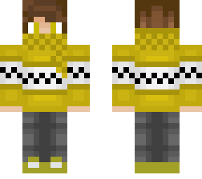 yellow christmas sweater boy
