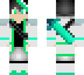 anime warrior - lightgreen+lightcyan