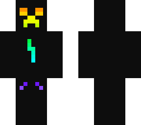 black and rainbow energy creeper
