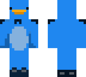 blue duck with shoes
