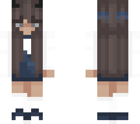 cute girl with short blue jumper