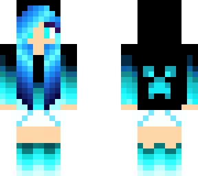 cyan cool e-girl