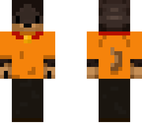 dog - orange shirt