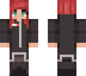 female shepard in hoodie