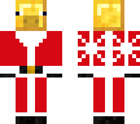 golden santa pig