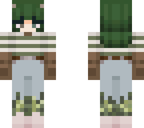 moss girl with horns