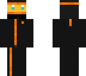 orange blue eyed ninja