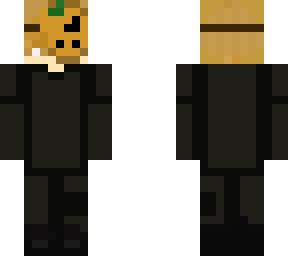 orange hair with black shirt