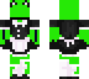 our favorite green teletubie in a maids outfit