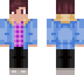 plaid and jean jacket