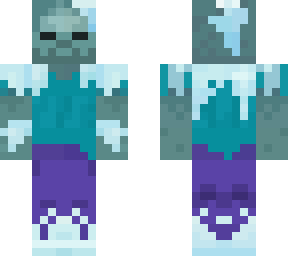 zombie congelado de minecraft dugeons