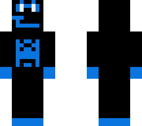 black and blue man