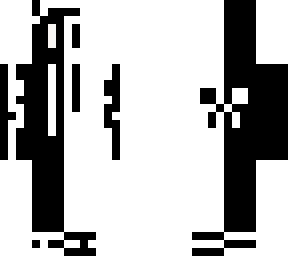 black and white