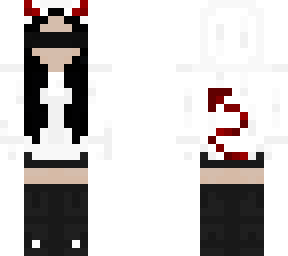 blindfolded devil girl