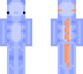 blue orange axolotl
