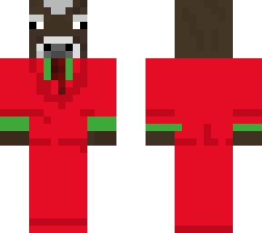 christmas cow in a suit