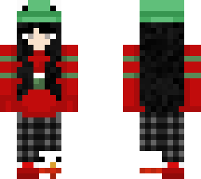 christmas frog girl