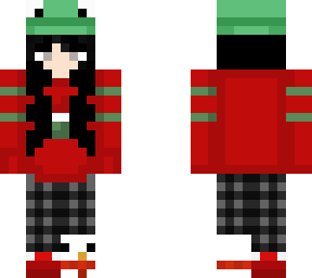 christmas frog girl