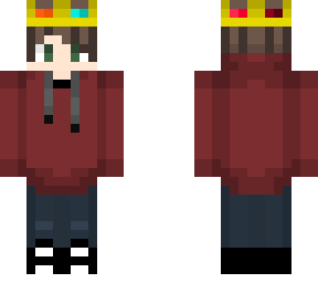 eboy crown red hoodie