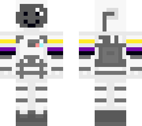 non binary pastel astronaut
