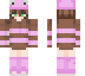 pink / frog / girl