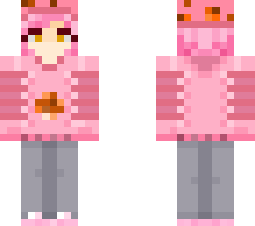 pink & orange shroomy girl