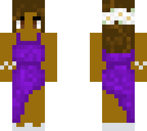 purple dress girl