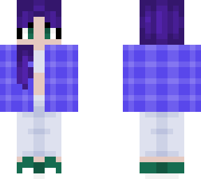 purple hair girl