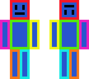 rainbow cartoony person