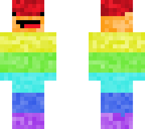 rainbow tnt skin with rainbow shadey-outfit