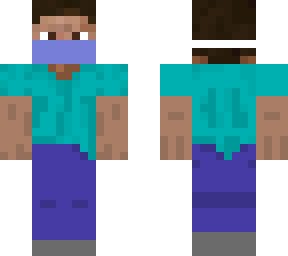 steve with a mask on