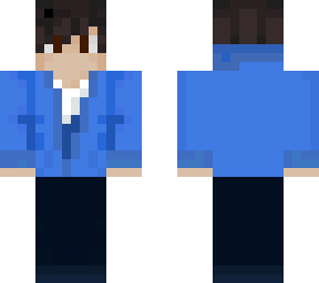 a guy with a blue jacket