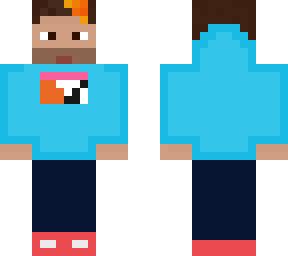 auron sudadera celeste uwu