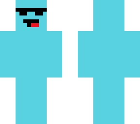 baby blue coloured skin with sunglasses :p