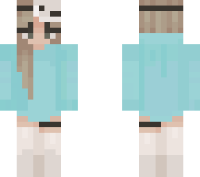 blue masked girl