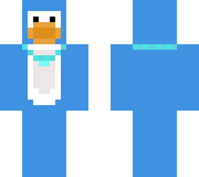 blue penguin with the diamond chain