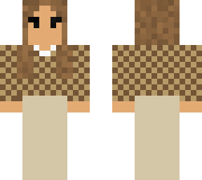 cute brown aesthetic long hair girl