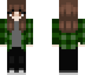 girl with plaid shirt