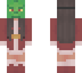 grinch mask girl