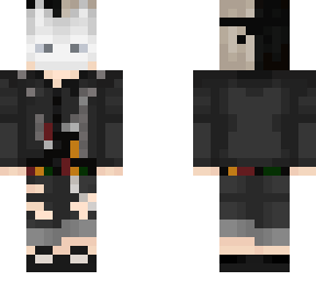 leather jacket bunny mask