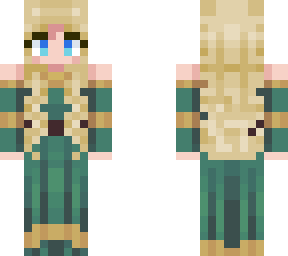 medieval green girl