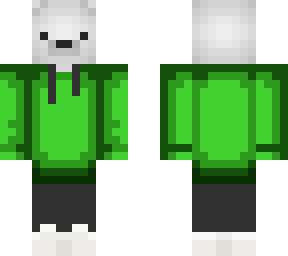 polar bear hoodie  green