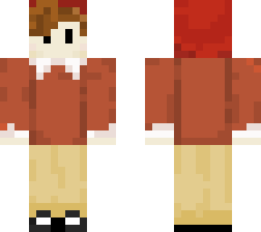 red head w/ red sweater and beanie