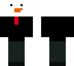 snow man in tuxedo